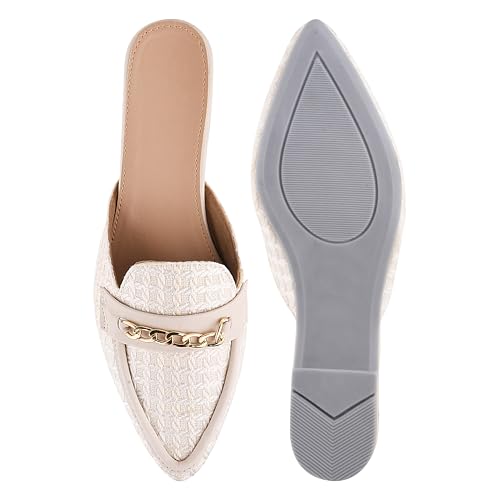 Image of SilverArrow Womens Bunzu Mules | Casul Shoes | Flat Mules Sandals Open Back | Suitable for Casual Outfit