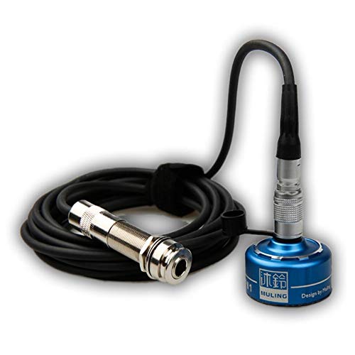 MuLing H1 Professional Handpan Pickup, 3M Cable, Steel Drum Sound Pickup, Split Type, Noise Reduction, Blue