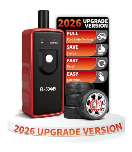 Ford TPMS Relearn Tool FIRSTOOL EL-50449 TPMS Reset Tool Tire Sensor Programmer Tire Pressure Sensor Reset for Ford Lincoln Mercury TPMS Programming Tool Compatible with F150 F250 Flex etc