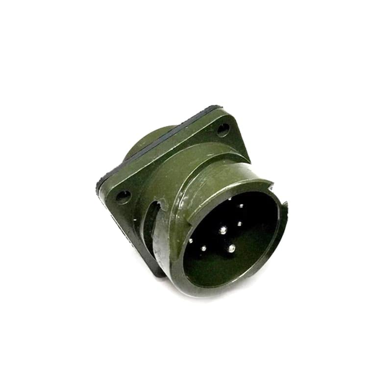 Military Spec Connectors MS3102A20-7 Circular Connector MIL-DTL-5015 Series Box Mount Receptacle 8 Contacts Solder Pin Bayonet Connector