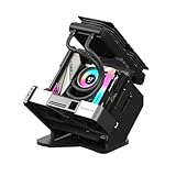 GIKETEK GEEEK Rhino S Mini-ITX Open-Air Frame Case Supports ATX/SFX/SFX-L PSU & 120–360mm AIO Liquid Cooling (Black)