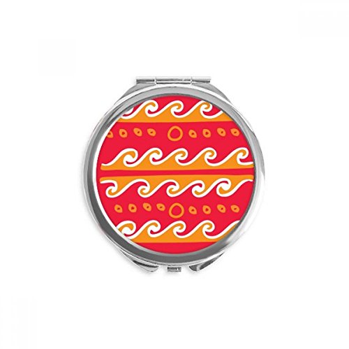 Miroir de poche totem mexicain de maquillage rond et portable