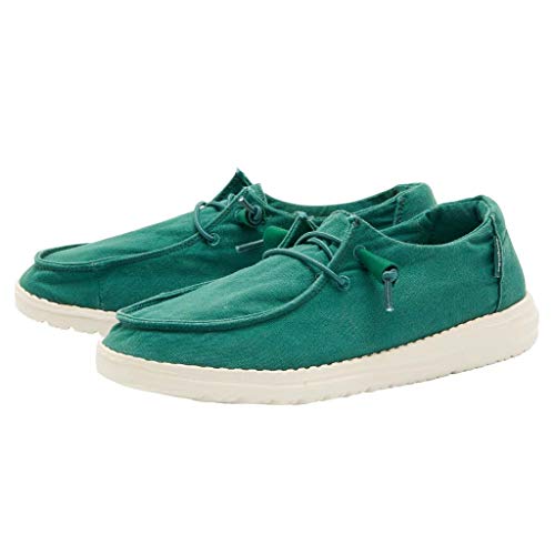 Image of HEYDUDE Women's Wendy Stretch Canvas Slip On Shoes | Easy On Loafer