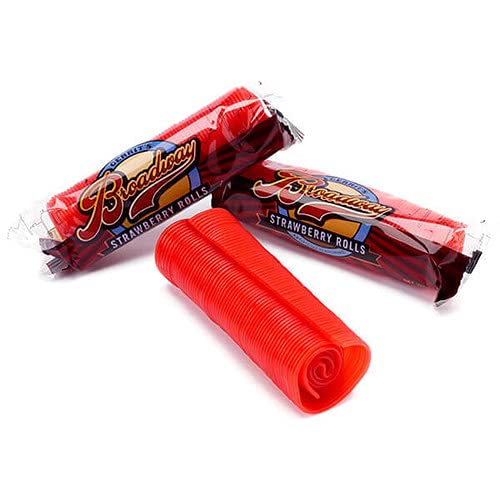 Gerrit's Broadway Rolls Licorice Rolls Strawberry 24 Count Box