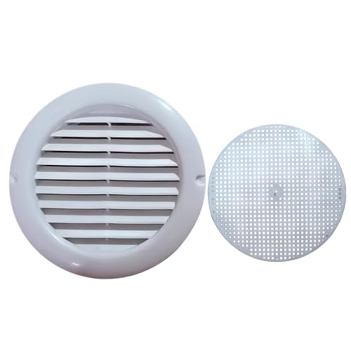 Image of CAMCASA 6-Inch Round Air Vent Cowl Cover for Chimney /Exhaust /Vent Pipe - Anti-Pest Rain Guard Cap for Duct Outlet | Fan Duct Cover for Kitchen /Bathroom (Round)