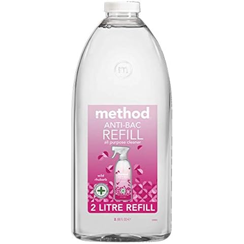 Method Antibacterial Spray Refill, All Purpose Cleaner, Wild Rhubarb, 2 L Cover