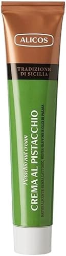 Crema di pistacchio spalmabile | Senza glutine, Senza lattosio, Vegana | Alicos, Sicilia | Tubetto da 100g