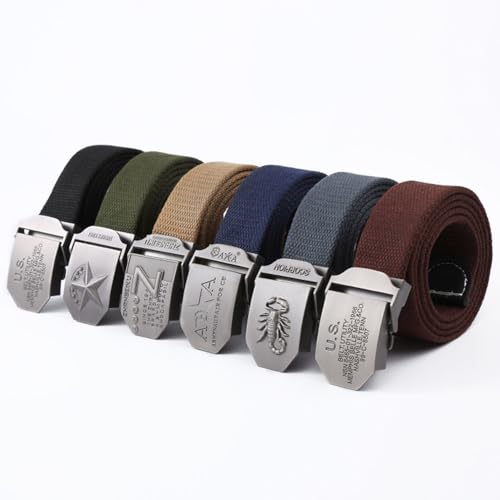 Belt for Men Outdoor Belt Adjustable Belts Woven Canvas Buckle Belts for Men Women4