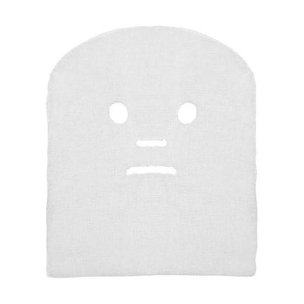 ForPro Precut Gauze Facial Mask, 100% Cotton Gauze, for High Frequency Facial Treatments and Masks, 100-Count