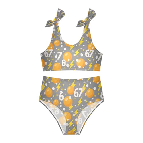 Image of Boccsty Cute Crab Red Blue Girls Swimsuits Kids Bikini Sets 2 Pcs Bathing Suit for 3T
