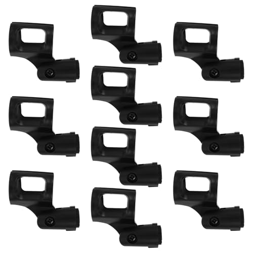 HINTRMENT �}�C�N�X�^���h�N���b�v 10�Z�b�g �v���X�`�b�N�� �p�x������ ���C�����X�}�C�N�z���_�[ �f�X�N�g�b�v�Ή� �^���X�^�W�I�p