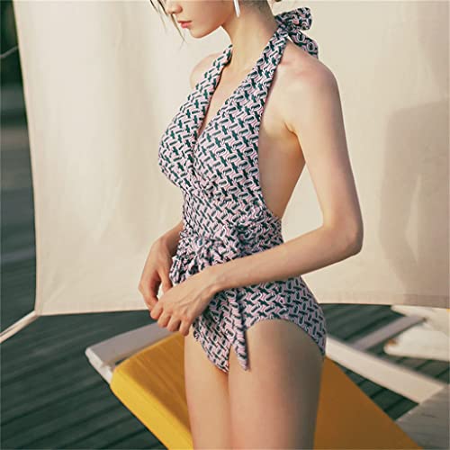 Swimwear femme taille haute avec bandage ajustable pour la plage