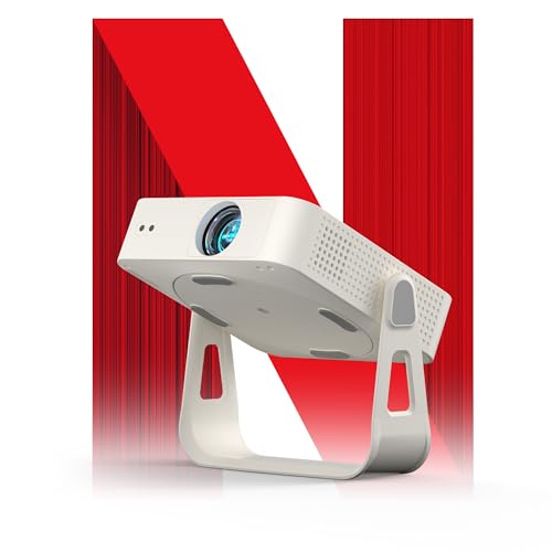 Smart Beamer Netflix Offiziell Mini Projektor 4K mit Autofokus & Trapezkorrektur, VOPLLS 700ANSI 1080P Full HD WiFi6 Bluetooth Beamer Klein Heimkino/Outdoor 360° Drehbar Projector für Handy (Weiß) Smart Beamer Netflix Offiziell Mini Projektor 4K mit Autofokus & Trapezkorrektur, VOPLLS 700ANSI 1080P Full HD WiFi6 Bluetooth Beamer Klein Heimkino/Outdoor 360° Drehbar Projector für Handy (Weiß)