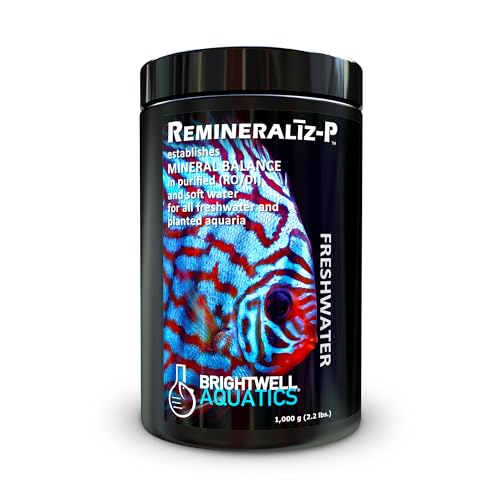 Brightwell Aquatics Remineraliz P - Reconstitutes Reverse Osmosis, Deionized, or Distilled Water for Freshwater Aquarium Use 1000-g