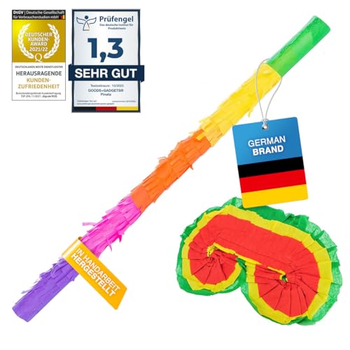 Pinata Party-Dekoration zum Befüllen mit Süßigkeiten für Kinder-Geburtstag Hochzeit Party (Augenmaske und Zauberstab)
