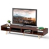 Mid-Century Modern TV Stand for 55/60/65 inch TV, TV Cabinet with 4 Storage Shelves for Wall Mounted...