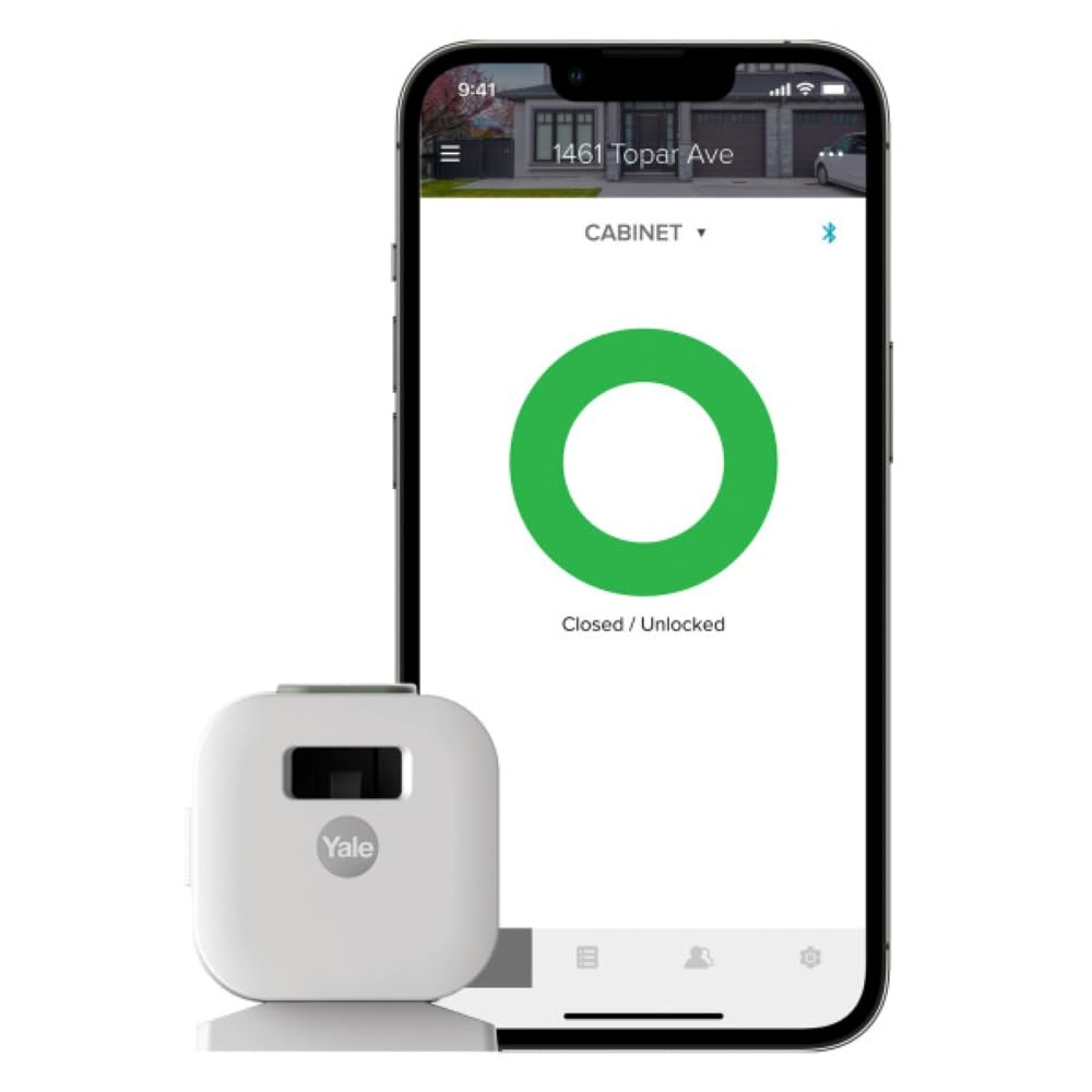 Smart Cabinet Lock - Secure Medicine, Liquor, Cleaning Supply and Other cabinets. Child Proof. Magnet and Key Free Access with Your Phone or Apple Watch