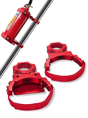 ZIDIYORUO Quick Release UTV Fire Extinguisher Mount Kits (5-10LB), 2pcs Heavy Duty Roll Bar Fire Extinguisher Bracket for UTV, Polaris RZR Ranger, Can Am X3,Kawasaki Teryx (Red)