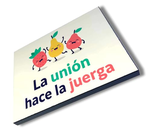 MERCHANDMANIA Panel fotográfico decorativo frase graciosa bonita amistad juerga fiesta cuadro acabado brillante elegante pared