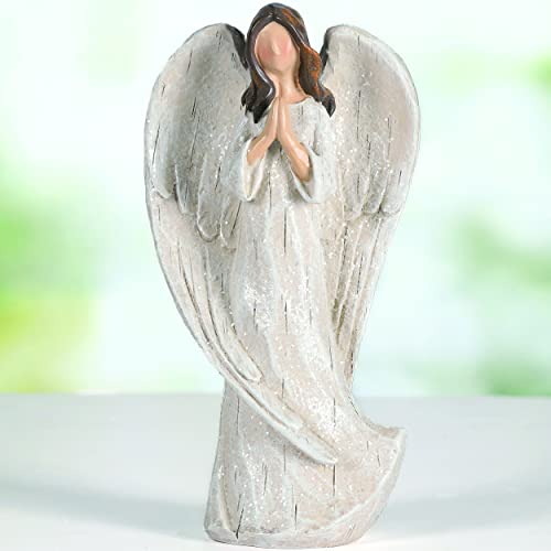 HODAO Angel Figurines Little Angel Set Interior Desktop Decoration Angel Decorations 5.8inch(Angel Namaste)