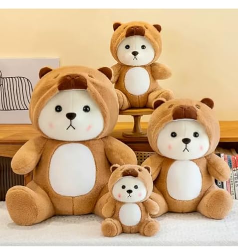 Image of Half Hooded Capybara 40CM Soft Toy Plush Toy | Big Stuffed Animal | Ultra Soft, Huggable & Cuddly Gift for Kids, Girls, Boys | Perfect for Birthday, Valentine's Day