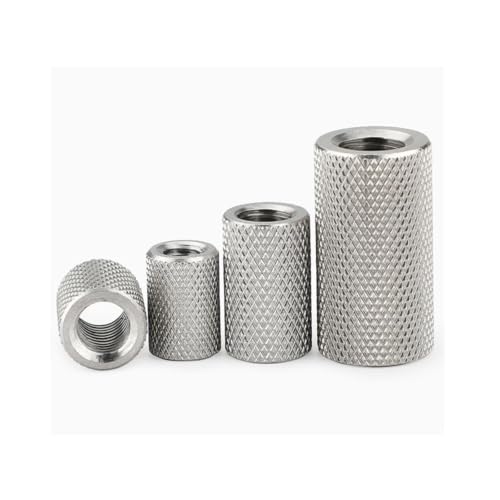 Écrou d'accouplement moleté en acier inoxydable M10 pour serrage durable - 4