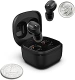 Coby Mini True Wireless Bluetooth Earbuds, Lightweight in-Ear Wireless Headphones for Work or Travel, 12 Hours of Playtime, 10-Meter Range, Earbud Gels and Charging Case Included, Black