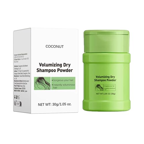 Champú seco en polvo - 30 g, polvo voluminizador sin lavado para mujeres y hombres | Champú seco en pollvo para secar, controlar la grasa y dar volumen al cabello de forma natural