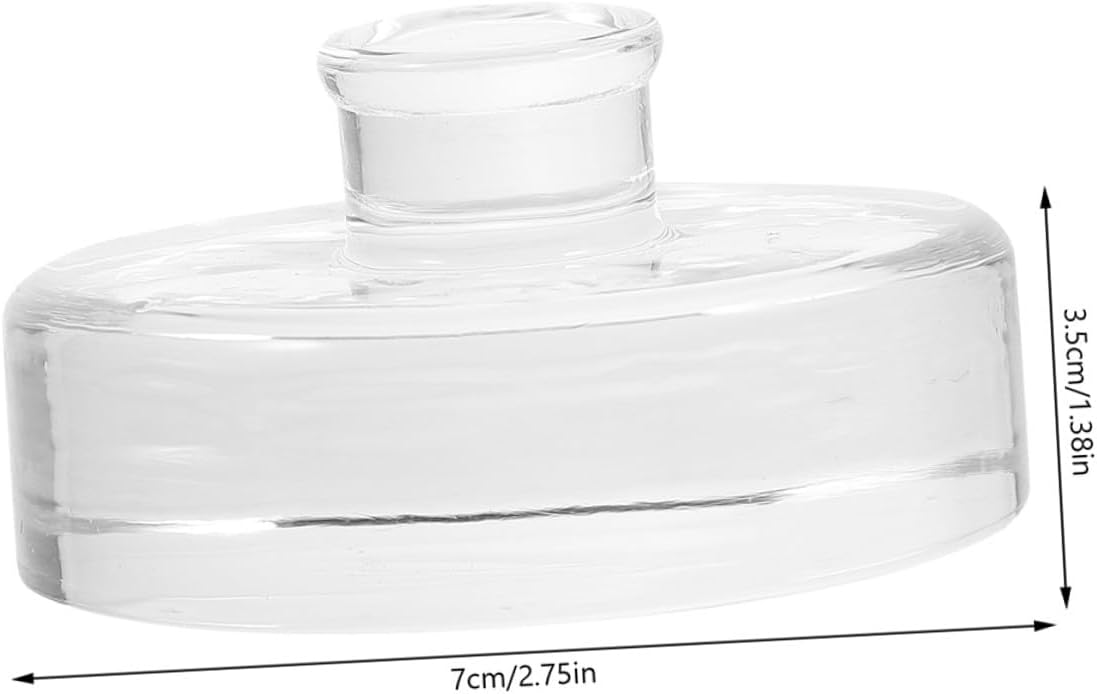 Ciieeo Wide Mouth Mason Jar Glass Weights with Handle, 2pcs Set Fermenting Lids for Pickling Jars, Heavy Glass Weights for Sauerkraut and Crock Fermentation