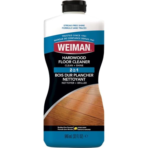 Weiman Hardwood Cleaner for Finished Hardwood Floors, Engineered Floors, Laminate - Streak-Free...