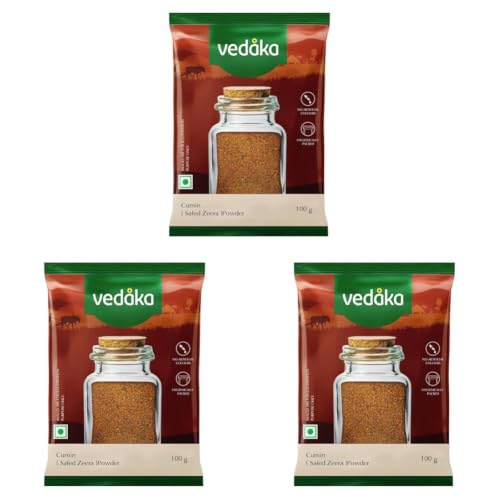 Image of Amazon Brand - Vedaka Cumin Powder | 100 gram | Safed Zeera (Pack of 3)
