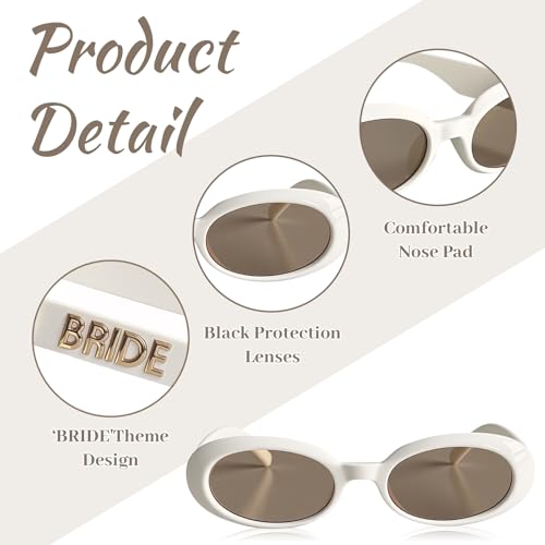 Bride to be Sunglasses, Bridal Shower Accessory, Cute Glasses for Women Bachelorette Party Decoration4