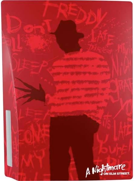 Skinit Decal Gaming Skin Compatible with PS5 Bundle - Officially Licensed Nightmare on Elm Street Dont Fall Asleep Design