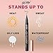 Skone Waterproof Liquid Eyeliner - Long Lasting & Smudge Proof - Insanely Intense Tattooed Eyeliner Pen with Felt Tip Applicator - Jet Black (0.07oz)