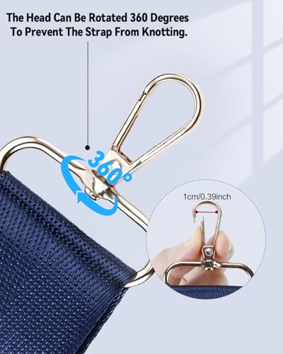 Image of eZAKKA Purse Straps Replacement Crossbody, 1.5 in Wide Purse Strap Crossbody Shoulder Straps Adjustable for Canvas Bag Crossbody Handbag, 10Pcs, Multi-Color