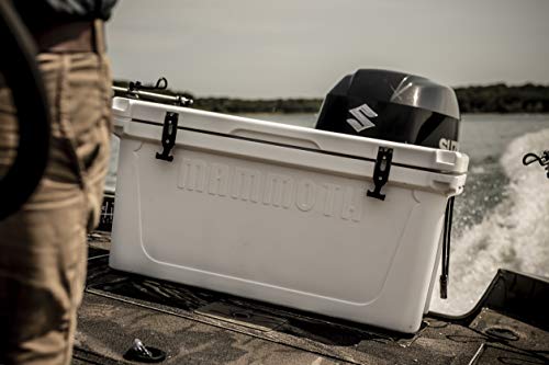 Mammoth Ranger 125 Cooler, Insulated Hard Ice Chest with 125 Quart Capacity, Holds 104 Cans, Great for Large Boats, Elk Hunting, Catering, Tan