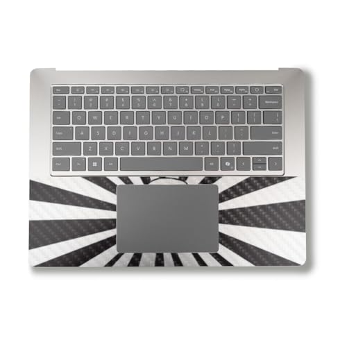 Image of Carbon Fiber Laptop Skin Compatible with Alienware M18 R2 (2024) - Star Rays - Premium 3M Vinyl Protective Wrap Decal Cover - Easy to Apply | Crafted in The USA by MightySkins