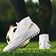 ASOCO DREAM Fußballschuhe Herren High Top Kunstrasen Fussballschuhe Professionelle Kinder Athletics Trainingsschuhe Outdoor Sport Football Schuhe,Weiß,43 EU