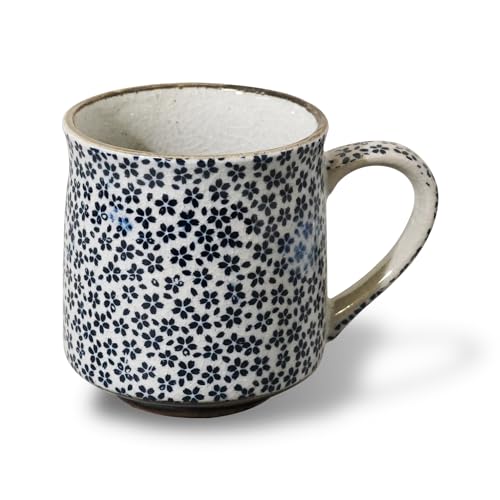 Taza pequeña de cerámica Sometsuke Mino Ware miniatura 1