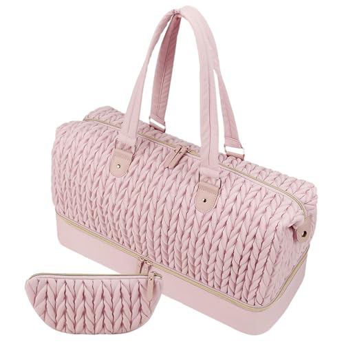 Generisch Rosa Wickeltasche mit Zopfmuster