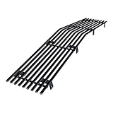 APS Premium Stainless Steel Black Horizontal Billet Grille Insert Compatible with 1982-1987 Chevy EL Camino &amp; 82-83 Malibu Main Upper N19-J74258C