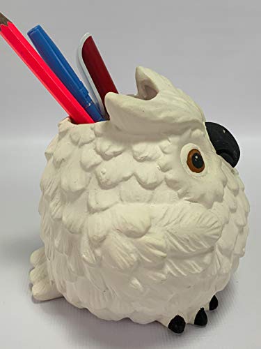 Owl Ceramic Statue Figurine Decor-Holder For Trinket Candy Pencil Holder For Kids Office Decoration Animal Figurines Pen Holder For Children Makeup Holder #TOP1