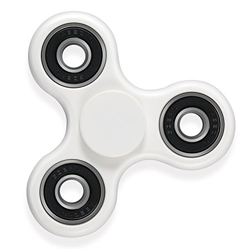Magicfly Hand Spinner, Tri-Spinner Fidget Spinner Toy Stress Reducer, ADHD, Anxiety, and Autism Adult (White)