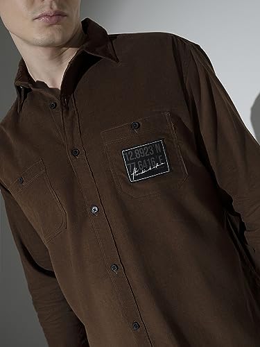 Image of Hubberholme Men's Oversized Full Sleeve Corduroy Shirt