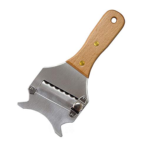 chocolate cutter - FRUTA Professional Truffle Slicer Chocolate Shaver Cheese Cutter Stainless Steel Vegetables Slicer, Wooden Handle