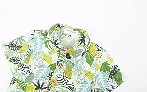 Mud Kingdom Little Boys Summer Shirt Fashion Letter Graffiti3