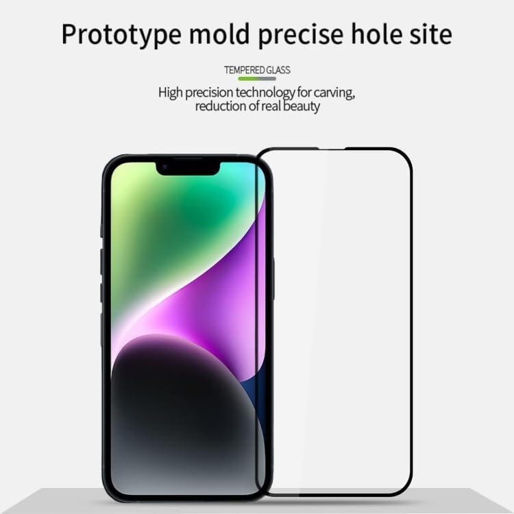 Image of Tempered Glass Screen Protector Compatible for iPhone with Edge to Edge Coverage - Case Friendly, Anti-scratch (1, iPhone 14)