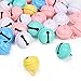 Produktbild Koogel Kleine Glöckchen zum Basteln, 50 Stück Bunte Metallglöckchen Schellen Basteln Anänger Jingle Bells für Schmuckherstellung Weihnachten Dekoration DIY