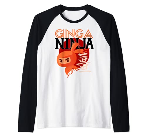 Cool Redhead Ginga Ninja Gift Camiseta Manga Raglan