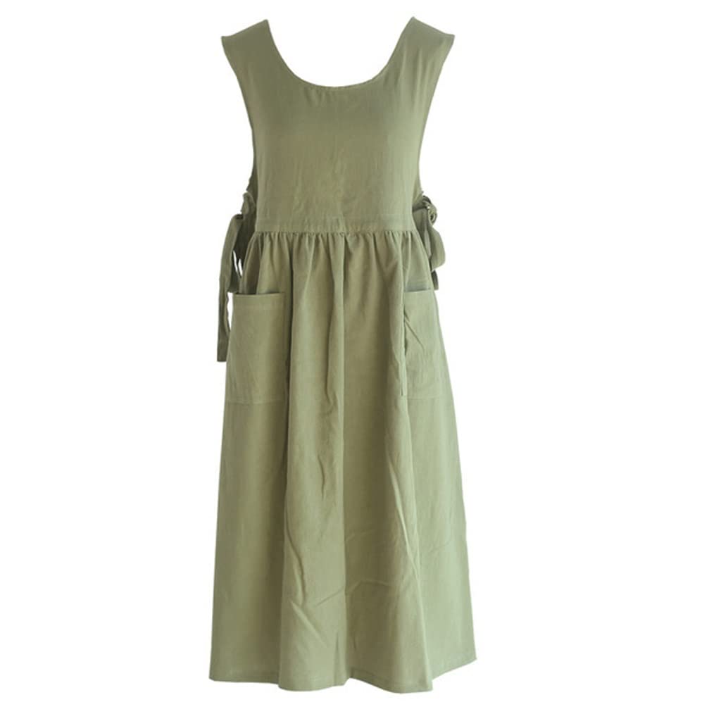 Babero Delantal Delantal Largo Florista Artista Pintor Artesanía Floristería Ropa de Trabajo Camarera Café Chef Catering Uniforme (Color : B, Size : One Size) (Color : A, Size : One Size)
